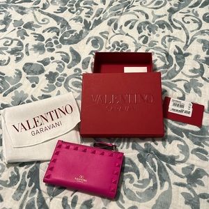 New Valentino Wallet Hot Pink